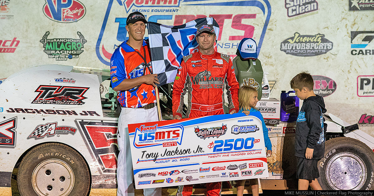 Jackson denies Duvall at Dallas County Speedway for first USMTS victory