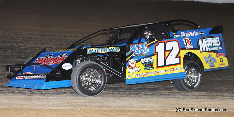 Jason Hughes on open practice night at the Cotton Bowl Speedway.