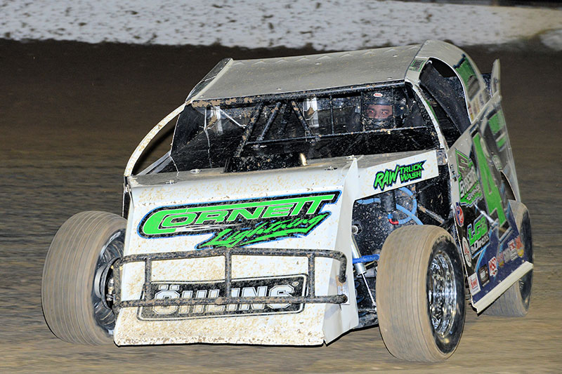 Dereck Ramirez during the Summit Racing USMTS Southern Region event at the Cotton Bowl Speedway in Paige, Texas, on Thursday, Feb. 9, 2017.