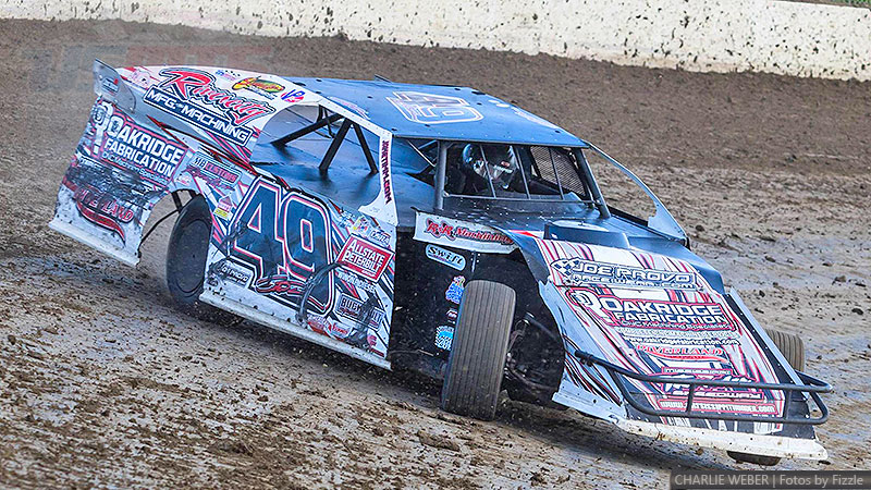 Jake Timm at the 2nd Annual USMTS Chubbs Performance Midweek Modified Madness at the Ogilvie Raceway in Ogilvie, Minn., on Wednesday, June 14, 2017.