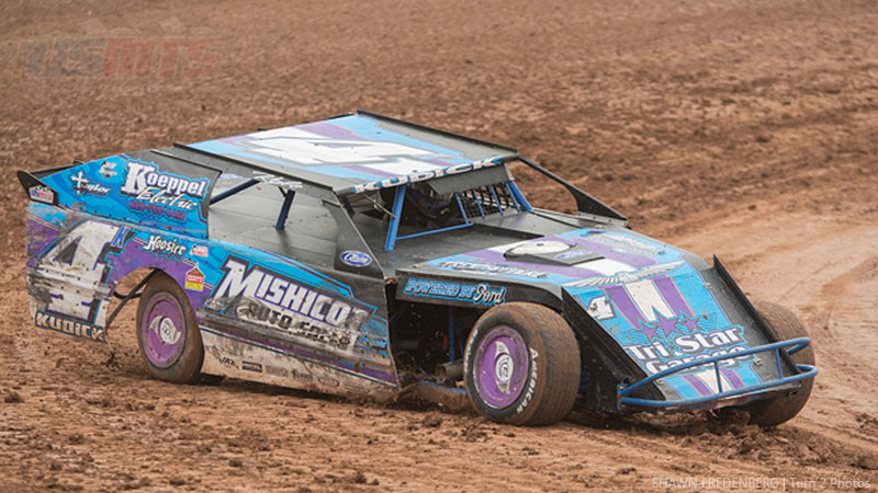 Kyle Kudick during Round #2 of the USMTS Badgerland Summer Shootout presented by Prestige Custom Cabinetry at the 141 Speedway in Francis Creek, Wis., on Wednesday, July 12, 2017.
