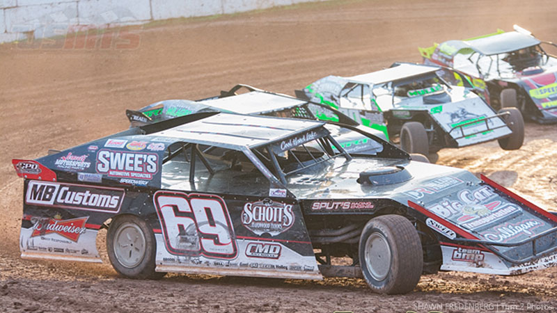 Lucas Schott during Round #2 of the USMTS Badgerland Summer Shootout presented by Prestige Custom Cabinetry at the 141 Speedway in Francis Creek, Wis., on Wednesday, July 12, 2017.