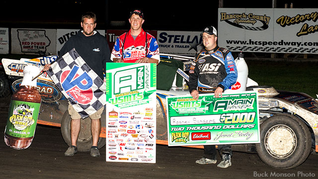 Sanders hits USMTS pay dirt at Hancock County Speedway