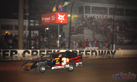 Donlinger notches fifth, USMTS champs share podium at Deer Creek Speedway
