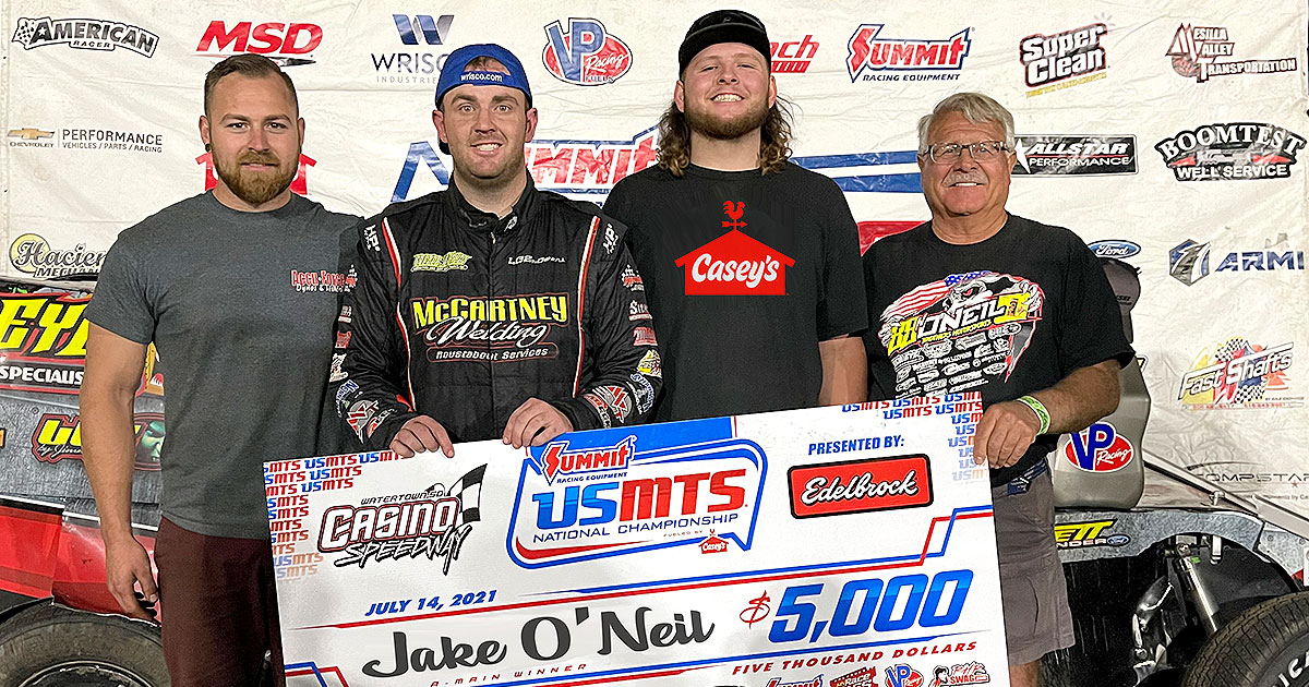 O�Neil continues to cash in with USMTS triumph at Casino Speedway