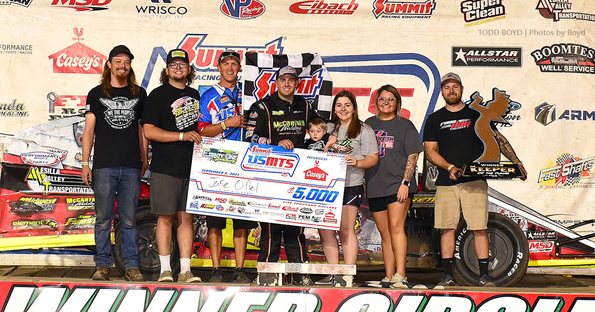 O’Neil chalks up 18th USMTS win Wednesday at 81 Speedway
