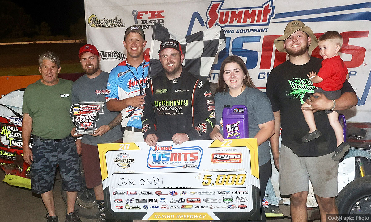 O�Neil sails to USMTS Summersota victory at Casino Speedway