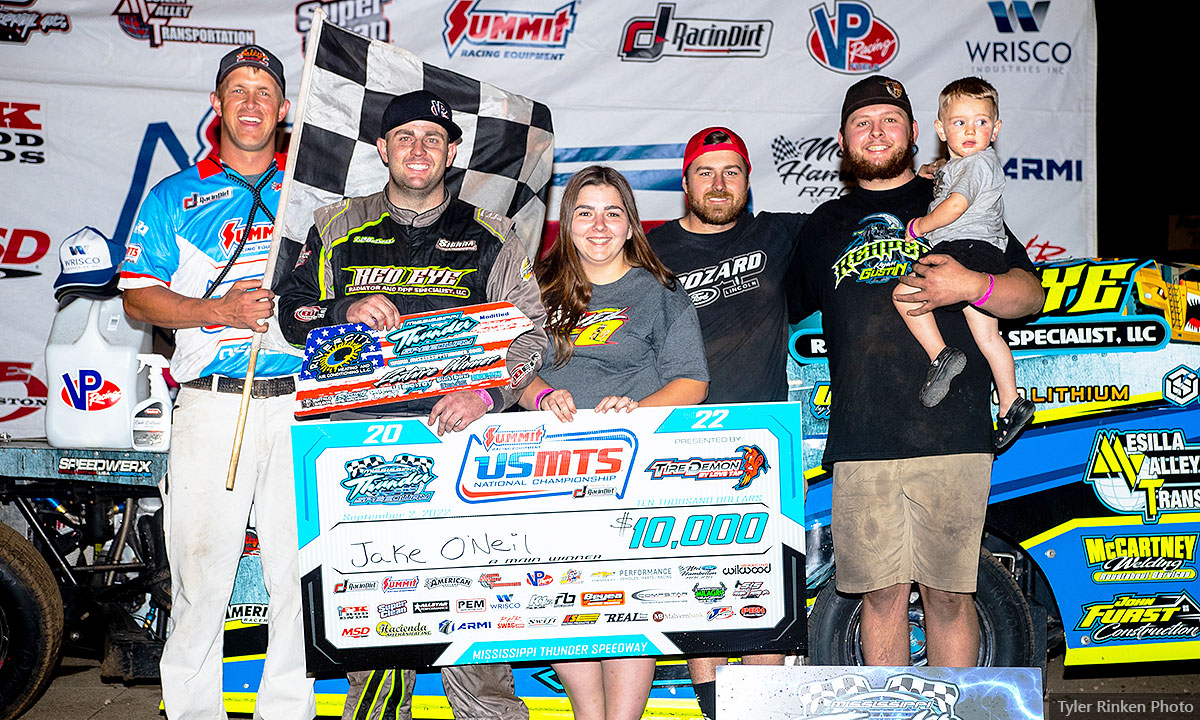 O’Neil nabs eighth USMTS win at Mississippi Thunder Speedway