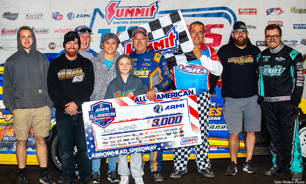 Hughes ends drought with homegrown victory at Arrowhead Speedway