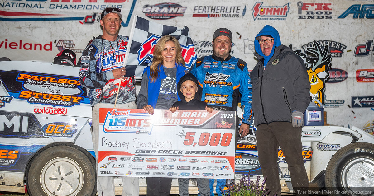 Sanders sails to 124th USMTS win at Deer Creek Speedway