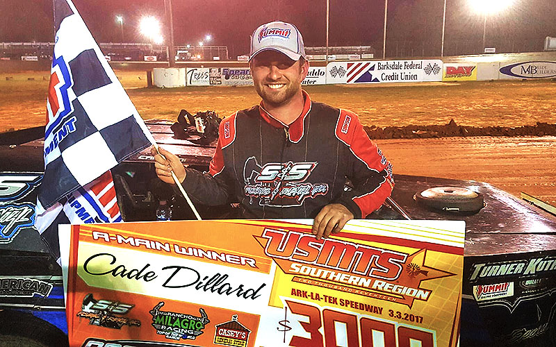 Dillard gets it done in another USMTS barn-burner at Ark-La-Tex Speedway