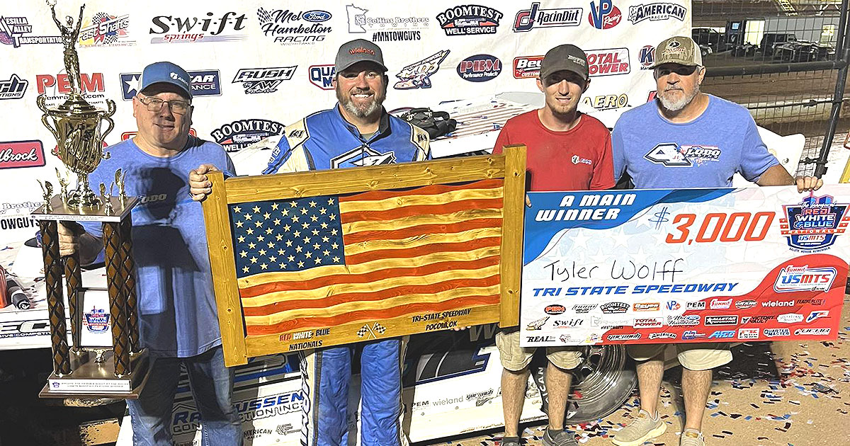 Wolff wins Red, White & Blue Nationals opener