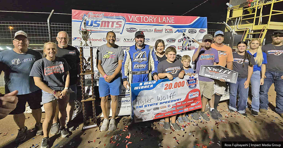 Wolff hunts down victory at Tri-State Speedway