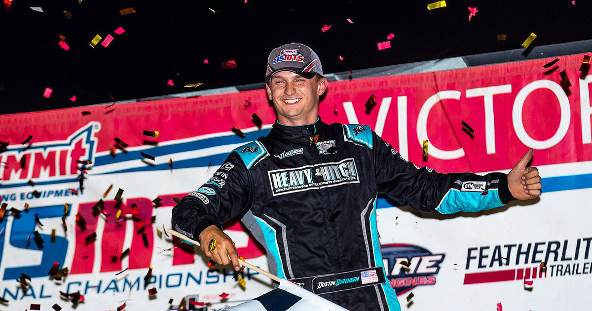 Sorensen thwarts Chisholm's challenge at Deer Creek Speedway