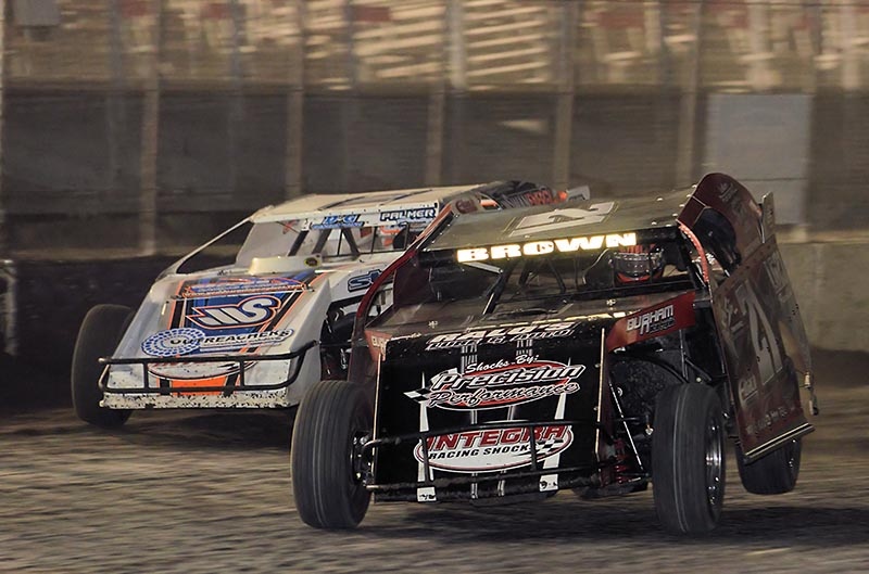 Chris Brown (21) and Rodney Sanders (20) � USMTS Casey�s Cup powered by Swan Energy during the 2nd Annual Sparkling City Nationals on Friday, Feb. 14, 2014, at the Royal Purple Raceway in Baytown, Texas. (Carey Akin Photo)