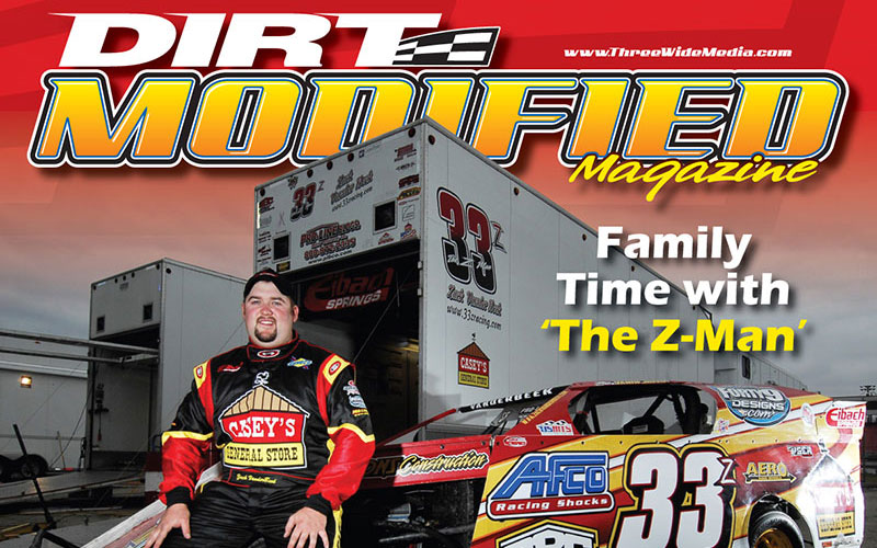 VanderBeek takes cover on March issue of Dirt Modified Magazine
