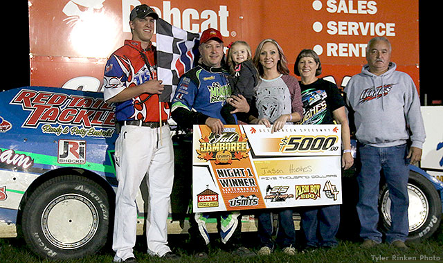 Hughes opens Featherlite Fall Jamboree with win, closes points race with second USMTS title