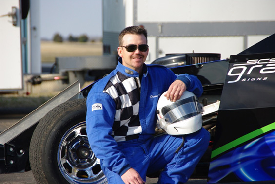Booth revved up for high-speed homecoming; Military contractor returns from Iraq to chase his dream