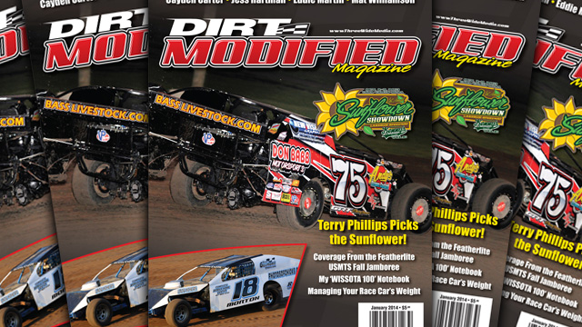 Phillips finds cover of Dirt Modified Magazine