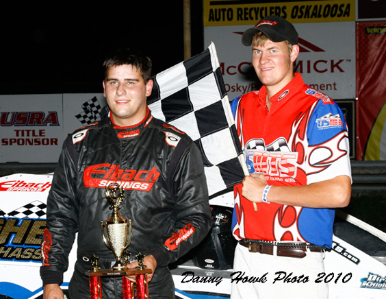 Gustin gains on Hughes with Musco Lighting Iowa Challenge win at Southern Iowa Speedway