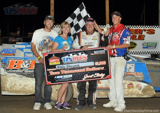 Shryock holds off Hughes for Silver Dollar Nationals preliminary win at I-80 Speedway
