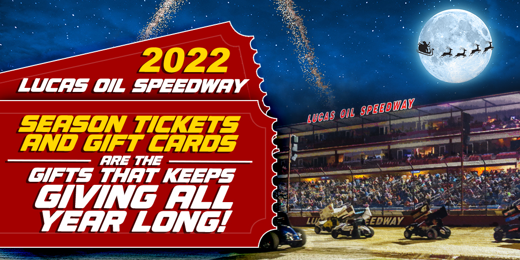 Lucas Oil Speedway gift certificates, season passes on sale for Christmas shopping season