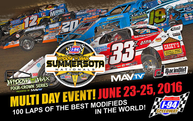 Tickets still available for Widow Wax Summersota Modified Nationals