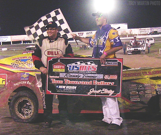Timms turns tables on Sanders at Route 66 Motor Speedway