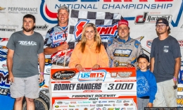 Fairmont fans see Sanders blast to 120th USMTS win