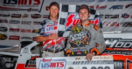Hodges wins opener as USMTS King of America gets under way at Lucas Oil Speedway